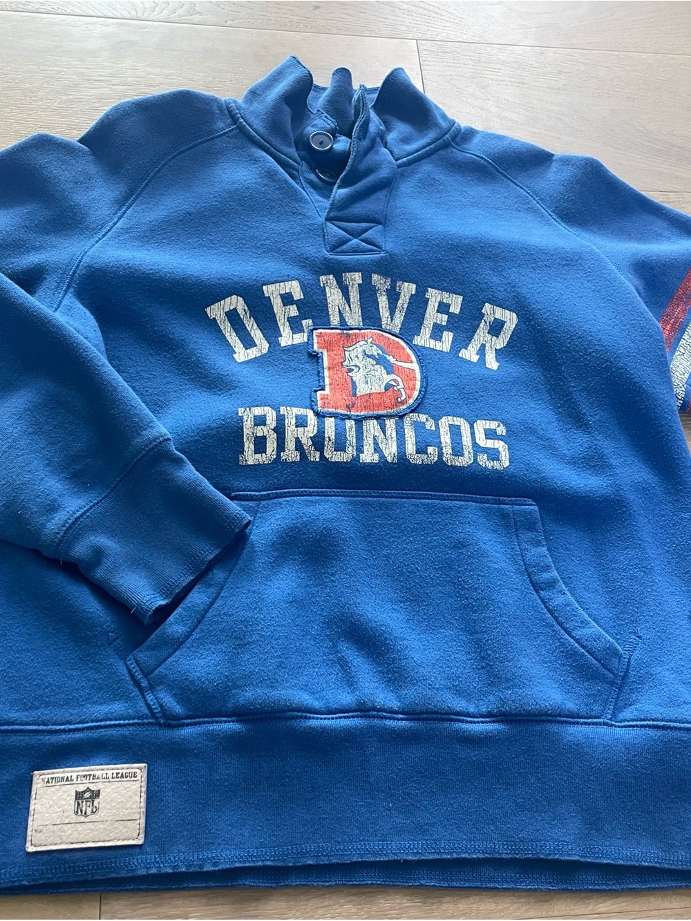 Vintage Reebok Blue Denver Broncos Crewneck Pullover